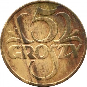 Poland, Second Republic, 5 groszy 1934, Warsaw, THE MOST