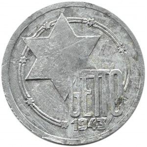 Ghetto Lodz, 10 marks 1943, aluminum, ref. 2/1