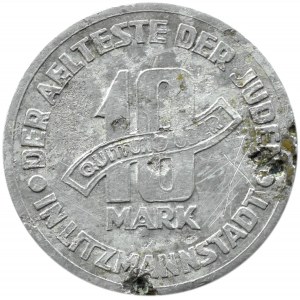 Ghetto Lodz, 10 marks 1943, aluminum, ref. 2/1