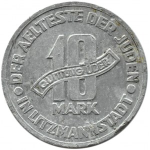 Getto Łódź, 10 marek 1943, aluminium, odm. 3/2