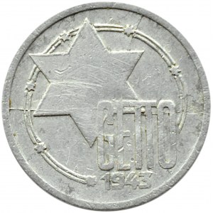 Ghetto Lodz, 10 marks 1943, aluminum, ref. 7/3