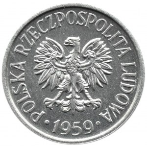 Polska, RP, 5 groszy 1959, Warszawa, UNC