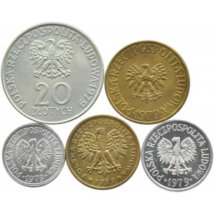 Polska, PRL, lot monet 1979, Warszawa