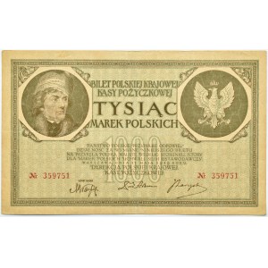Polska, II RP, 1000 marek 1919, bez litery serii, Warszawa