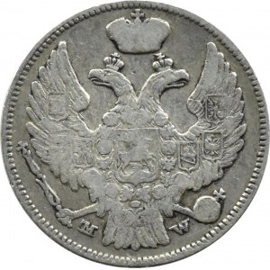 Nikolaus I., 15 Kopeken/1 Zloty 1838 MW, Warschau