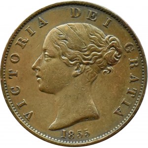 Great Britain, Victoria, 1/2 pence 1855