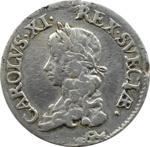 Sweden, Charles XI, 2 marks 1671, Stockholm