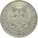 Nicholas I, 1 ruble 1844 MW, Warsaw, fan-shaped eagle tail type