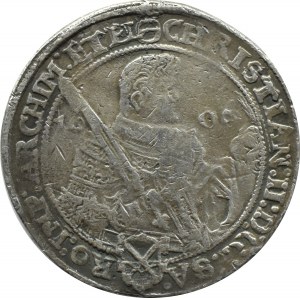 Niemcy, Saksonia, Johann-Georg-August, talar 1606 - STARA KOPIA Z CYNKU