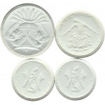 Niemcy, Saksonia, lot 4 monet 5-10 marek 1921, Miśnia (2)