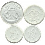 Germany, Saxony, lot of 4 coins 5-10 marks 1921, Meissen (2)