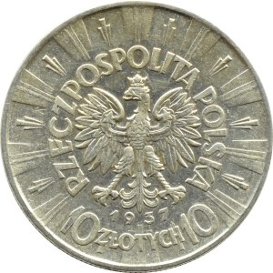 Polska, II RP, Józef Piłsudski, 10 złotych 1937, Warszawa