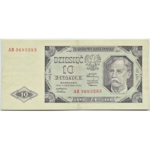 Poland, RP, 10 zloty 1948, Warsaw, AB series