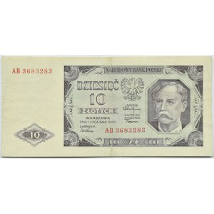 Polen, RP, 10 Zloty 1948, Warschau, Serie AB