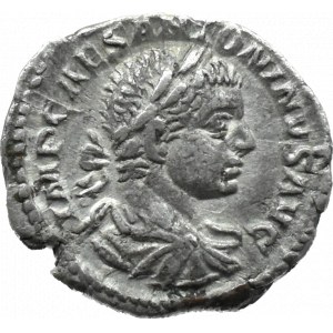 Cesarstwo Rzymskie, Elagabal (Elagabalus 218-222 n.e.), denar, MARS VICTOR