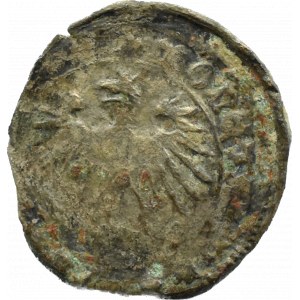 Węgry, Władysław Warneńczyk, denar węgierski 1444, Buda, ŁADNY