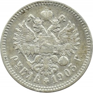 Russland, Nikolaus II, Rubel 1903 AP, St. Petersburg, selten