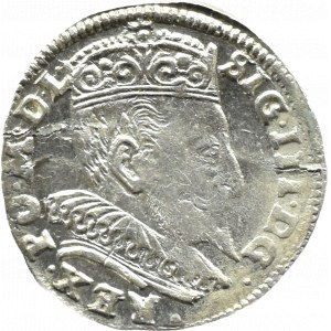 Sigismund III Vasa, trojak 1595, Vilnius, CHALECKI and PRUS