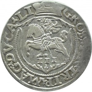Zygmunt II August, trojak 1564, Wilno, LI/L