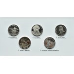 ZSRR/Rosja, lot 10 monet 1988-1992 w etui, stempel lustrzany, UNC