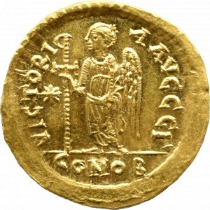 Cesarstwo Wschodnie, Bizancjum, Anastasjusz I (491-518 n.e.), solid - Wiktoria, Konstantynopol