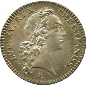 Frankreich, Ludwig XV., Wertmarke 1738, Alit Homines Que Deos Que, Silber