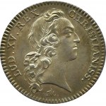 Francja, Ludwik XV, żeton 1738, Alit Homines Que Deos Que, srebro