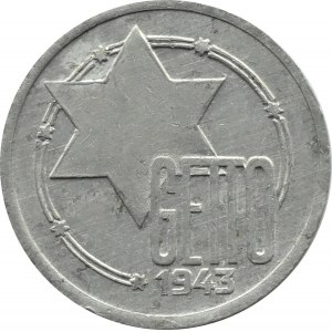 Getto Łódź, 10 marek 1943, aluminium, odm. 4/3