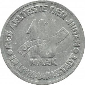 Ghetto Lodz, 10 marks 1943, aluminum, variety 5/4