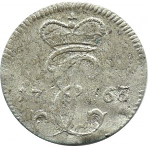 Poland, Courland, Ernest Jan Biron, 1763 penny, Mitava