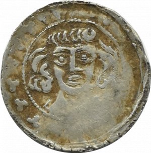 Śląsk, Księstwo Głogowskie, Henryk III 1274-1309, kwartnik, Głogów, BARDZO RZADKI