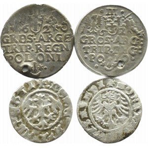 XVI-XVII Jahrhundert, Lot von 4 Silbermünzen aus der königlich polnischen Periode