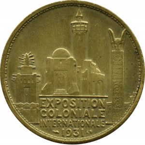 France/Africa, medal commemorating the 1931 International Colonial Fair
