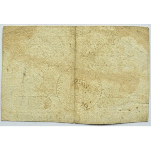 Frankreich, Indossament über 5 livres 1791, Serie 59 Signatur: Korsett