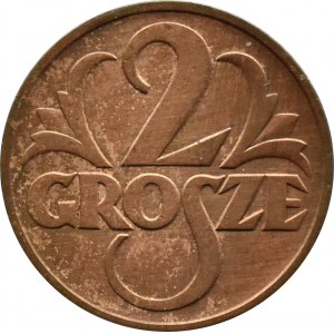 Poland, Second Republic, 2 pennies 1937, Warsaw, Beautiful!