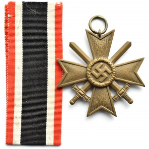 Niemcy, III Rzesza, Krzyż Zasługi Wojennej II klasy za rok 1939 z mieczami, klasa II, sygn. 34 - Wilhelm Annetsberger - München