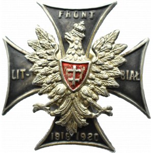 Polen, Zweite Republik, Gedenkabzeichen der Litauisch-Weißrussischen Front 1919-1920, schön!