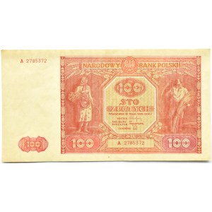 Poland, RP, 100 zloty 1946, Warsaw, series A, beautiful!