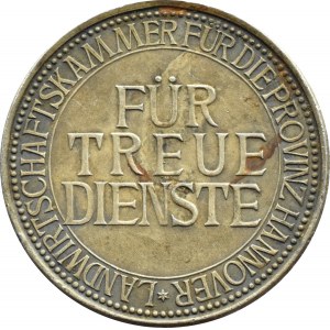 Niemcy, Medal Hanowerskiej Izby Rolniczej za wysługę lat, srebro
