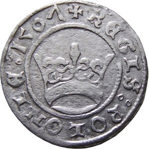 Sigismund I. der Alte, Kronen-Halbpfennig 1507, Krakau