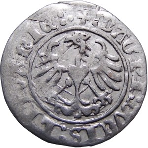 Zygmunt I Stary, półgrosz 1513, Wilno, RZADKI I PIĘKNY