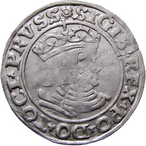 Zygmunt I Stary, grosz pruski 1530 SIGIS*REX, Toruń