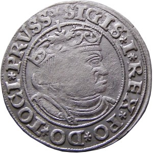 Zygmunt I Stary, grosz pruski 1532, Toruń, BARDZO RZADKI