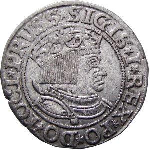 Sigismund I the Old, Prussian penny 1533, Torun, BEAUTIFUL!