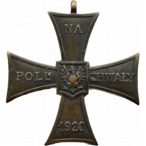 Poland, Second Republic, Cross of Valor 1920, executed by J. Knedler, numbered 5636