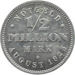Germany, Hamburg, 1/2 million 1923, Hamburg, UNC