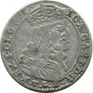 John II Casimir, sixpence 1666, Vilnius, dots on the sides of the denomination, rare!