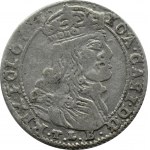 Johannes II. Kasimir, Sixpence 1666, Vilnius, Punkte auf den Seiten des Nennwerts, selten!