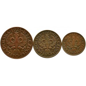 Poland, Second Republic, lot of pennies 1925 set, Warsaw