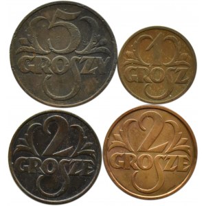 Poland, Second Republic, lot of pennies 1931 set, Warsaw